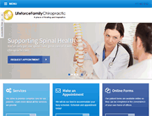 Tablet Screenshot of lifeforcehealers.com